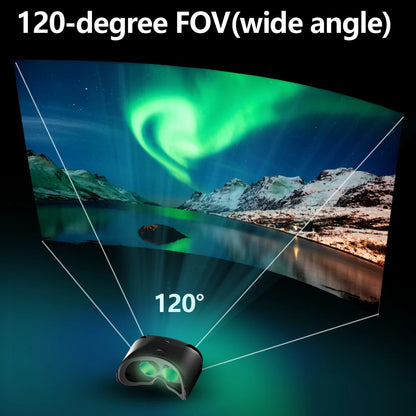 3D virtual reality-bril voor iPhone en Android, VR-headset met echte lenzen