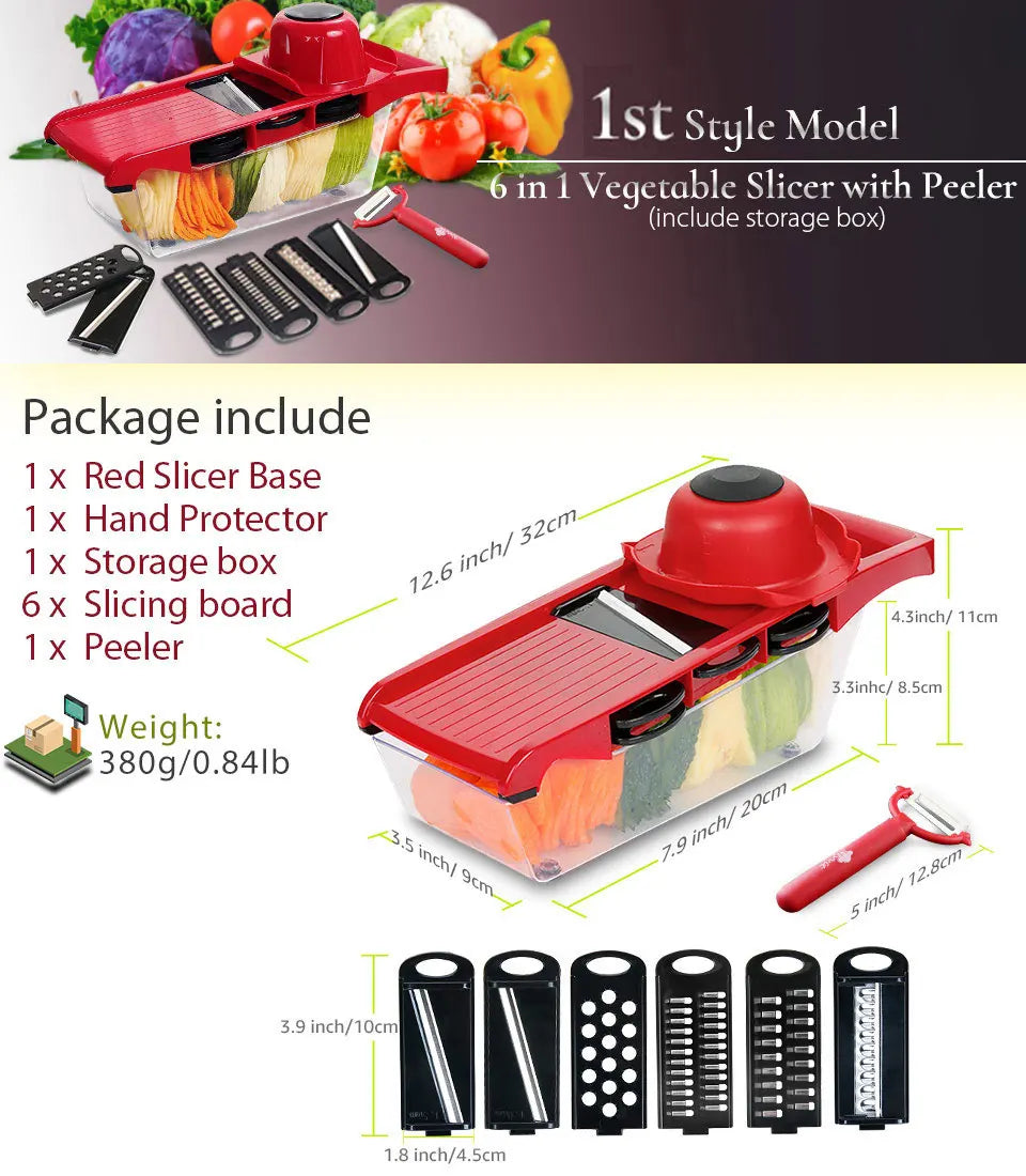 Myvit Vegetable Cutter with Steel Blade