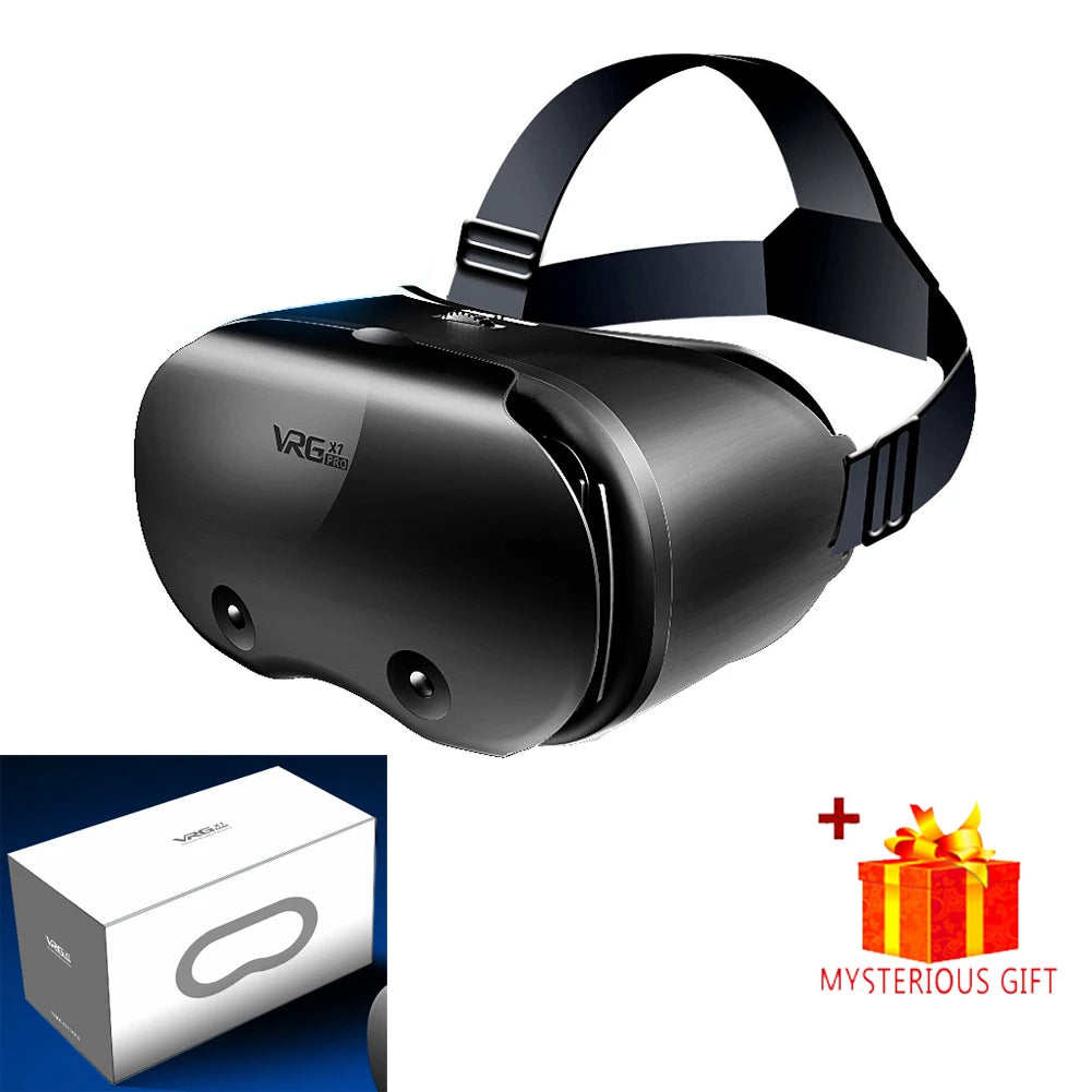 3D virtual reality-bril voor iPhone en Android, VR-headset met echte lenzen